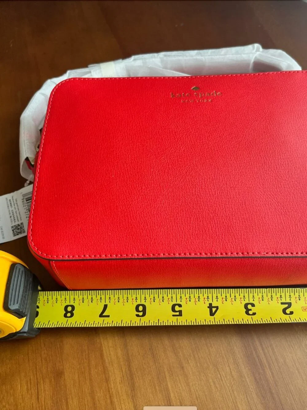 Kate Spade heirloom tomato red Harper leather bag NWT